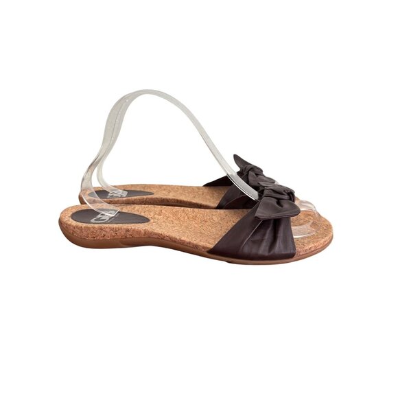Gianni Bini Bow Slip-On Cork Sandals Womens Size 9.5M - Picture 3 of 10